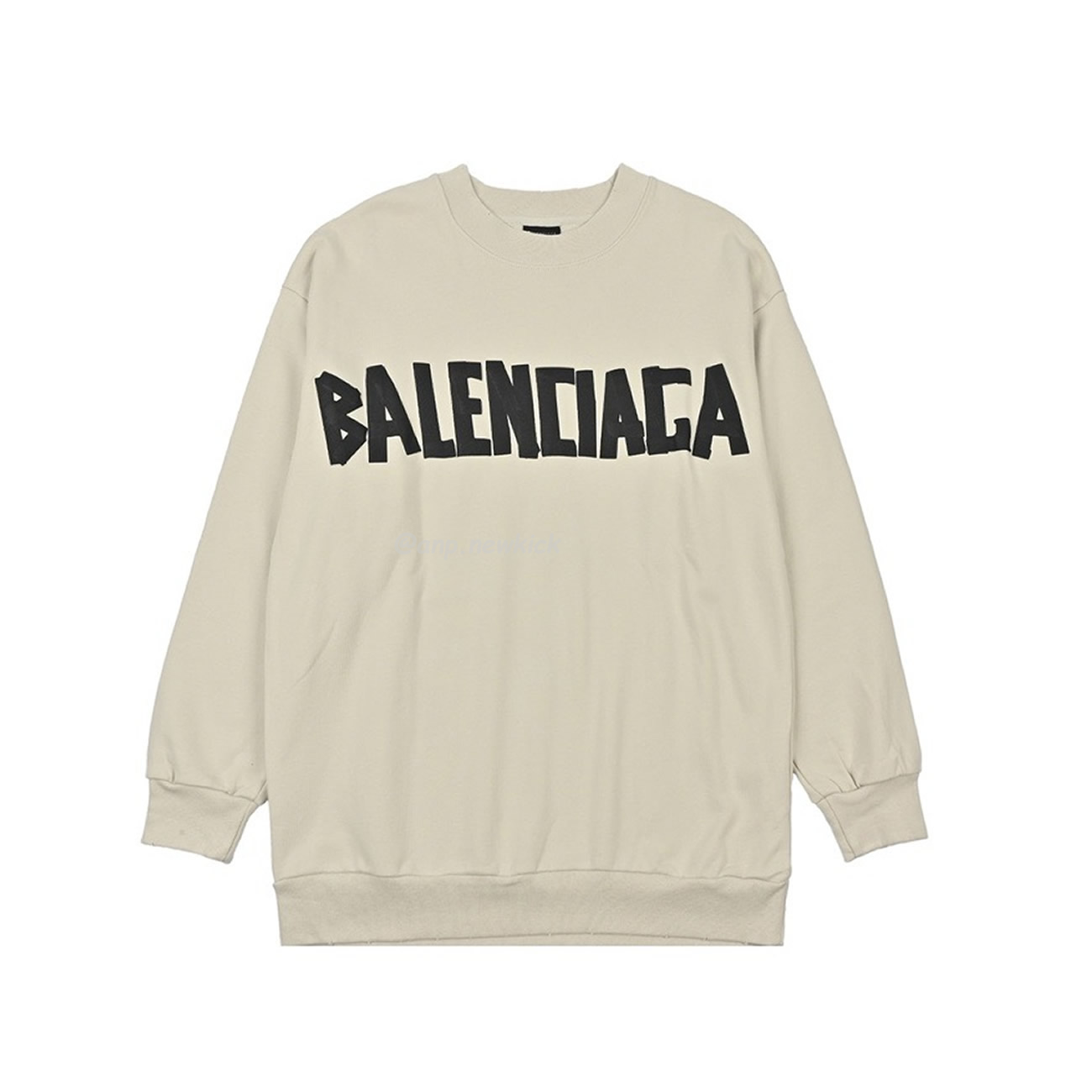 Balenciaga Floral Paper Tape Round Neck Hoodie Xs L (1) - newkick.cc